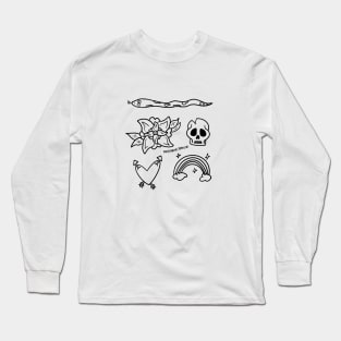 Emo Doodles Long Sleeve T-Shirt